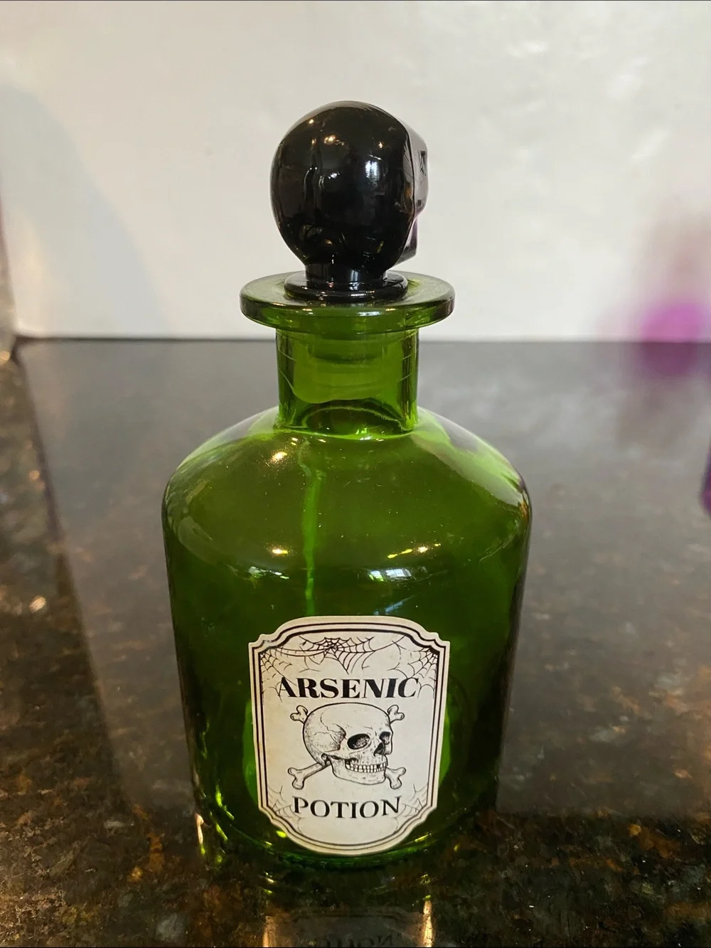 NWT Set of 4 Glass Witch’s Potion Bottles